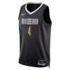 Memphis Grizzlies Steven Adams Nike 2023-24 City Edition Musta Miesten Pelipaidat Swingman